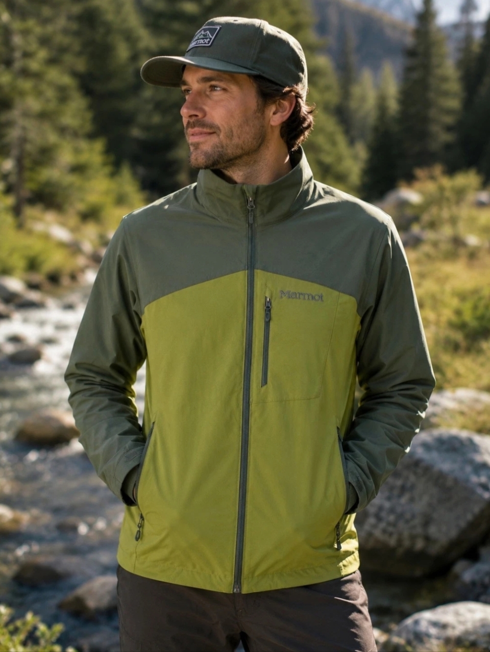 Marmot M3 Bero Softshell Full-Zip Jacket Men's Large Green